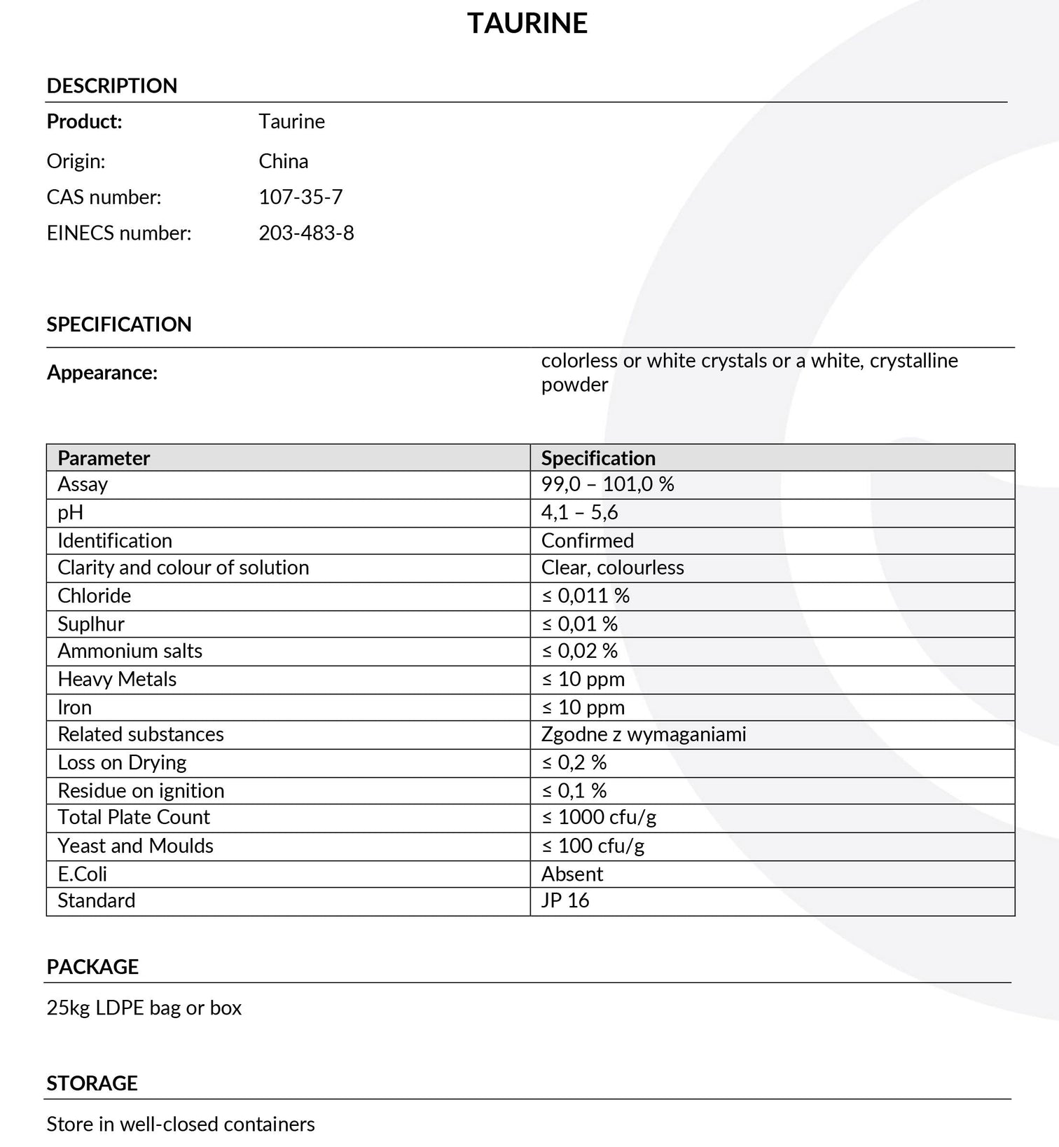 L-Taurine 600mg Capsules